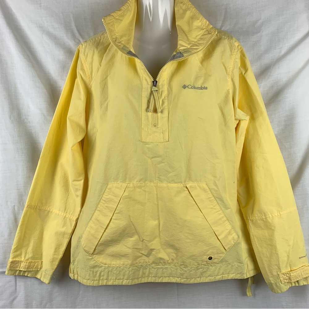 Columbia Women’s Yellow Windbreaker Jacket Lightweight Coat Omni Shade Large L